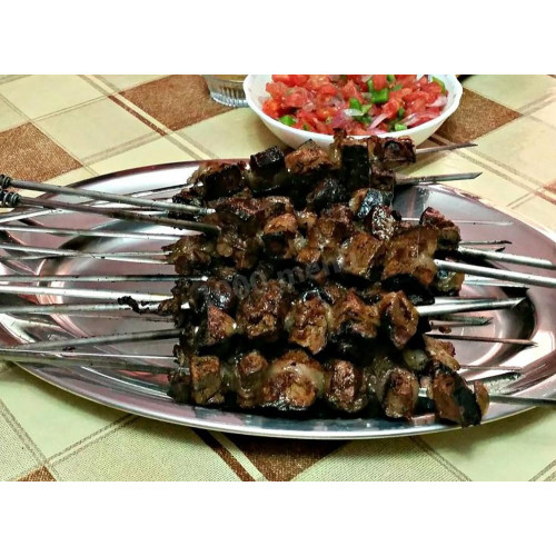Говяжий печень в жировой пленке бараний